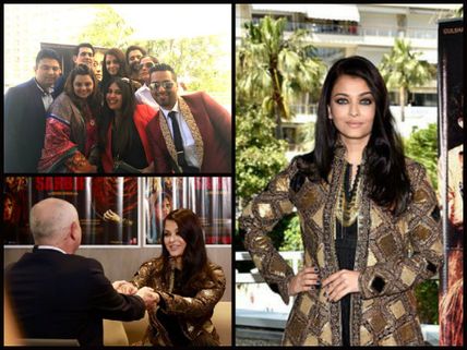 Stunning Pictures! Aishwarya Rai Bachchan Attends Sarbjit Screening At Cannes With Her Team!