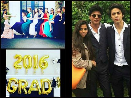WOW! Aryan Khan & Navya Naveli Nanda Graduation Party Pictures! Shahrukh, Suhana & Shweta Join Them