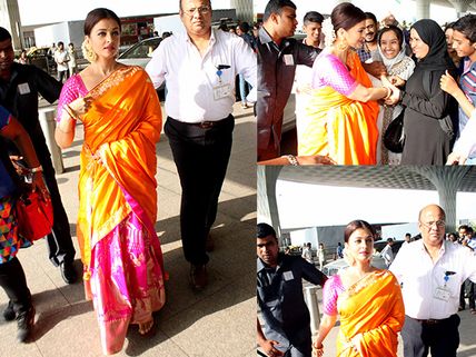 Damn Beautiful! Aishwarya Rai Spotted At The Airport, Looks Breathtaking In Saree (Pictures)