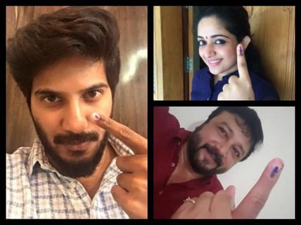 Dulquer Salmaan, Jayaram And Others: Malayalam Celebrities Who Posted Selfies After Casting Votes!