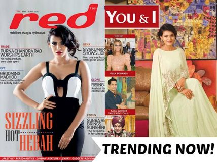 HOT & HAPPENING! Hebah Patel Adorns The Covers Of Red And You & I Magazines