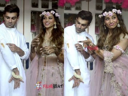 Funny Wedding Pictures of Bipasha Basu & Karan Singh Grover Clicked When They Were Not Ready!