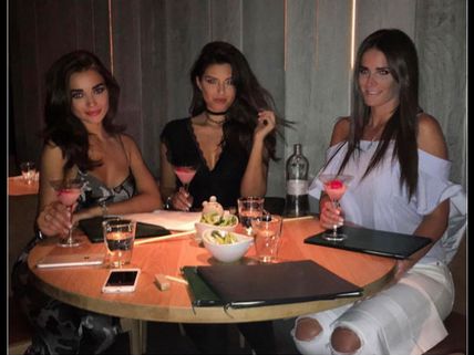 The Gorgeous Amy Jackson Wines & Dines With Her Girlfriends!