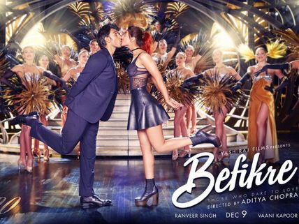 Charming Poster! Befikre Showers Lots Of Kisses & Love