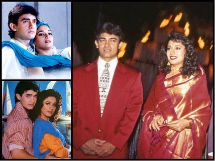  Naughty Incident! When Madhuri Dixit Chased Aamir Khan With A Hockey Stick