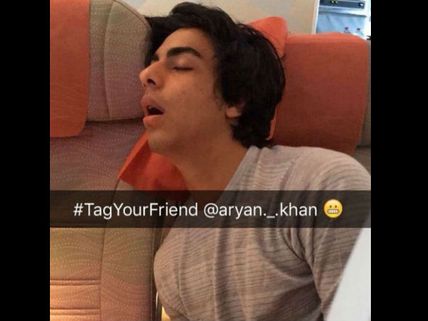 Funny! Navya Naveli Nanda Shares A Pic Of Aryan Khan Sleeping With His Mouth Wide Open