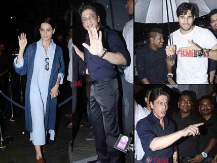 SNAPPED! Shahrukh Khan Looks Dapper, Kangana Ranaut Looks Stylish At Anand L. Rai's Birthday Party