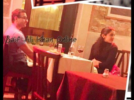 Pic! Saif Ali Khan & Sara Have A Dinner Date In Venice