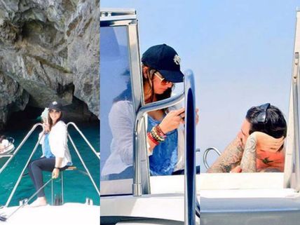 Private Moments! Sunny Leone & Daniel Weber Chill On A Yacht In Sorrento