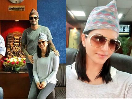 Pictures! Sunny Leone & Daniel Weber In Nepal