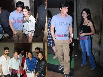Must See Pictures! Shahrukh Khan & Katrina Kaif Grace The Screening Of Udta Punjab With Other Celebs