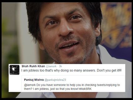 Hilarious ! Shahrukh Khan's Twitter Replies In His Latest Q&A Session