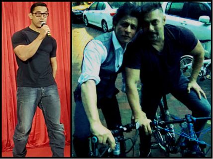 Is Aamir Khan Jealous Of Salman-SRK's Friendship? Here's What He Said About Their 'Cycling Picture'