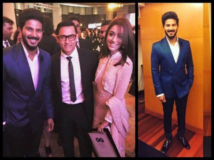 Dulquer Salmaan Receives An Award From Aamir Khan!