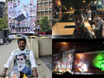 IN PHOTOS: Rajinikanth's 'Kabali' Creates Festival-like Atmosphere In Bengaluru
