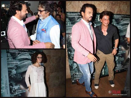WOW! Madaari Special Screening Pictures; Shahrukh, Big B, Kangana & Others Watch Irrfan Khan's Film