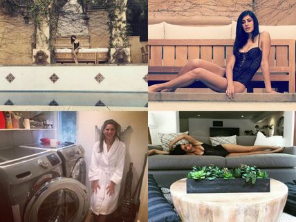 Pictures! Nargis Fakhri Wears A Bikini & Does Her Own Laundry