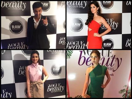 Hot Pictures Ahead! Katrina Kaif, Ranbir Kapoor, Mahira Khan & Others At Vogue Beauty Awards 2016
