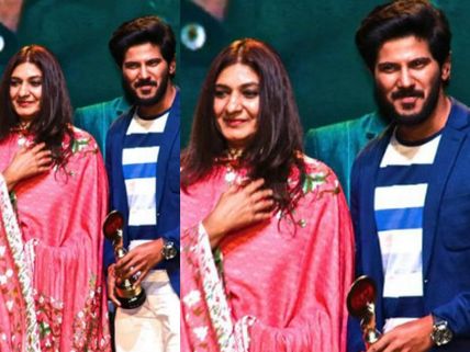IN PICS! When Dulquer Salmaan Received An Award From Sulfath Mammootty!