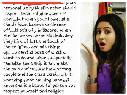 Krishnadasi Actress Sana Sheikh’s Perfect Reply For Bashers!