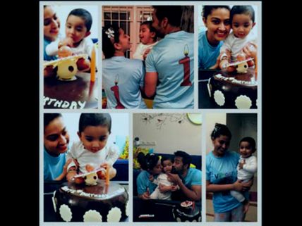 Cute Photos: Sneha & Prasanna Celebrate Their Son Vihaan's First Year Birthday