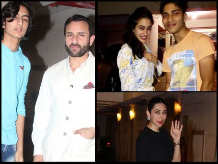 WOW! Sara Ali Khan & Ibrahim Ali Khan Spotted At Saif Ali Khan's Birthday Party; See Inside Pictures