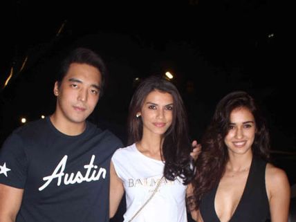 Pictures! Disha Patani Attends Tiger Shroff's A Flying Jatt Screening