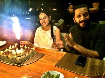 Pictures! Riteish Deshmukh Makes Genelia D'souza's Birthday Very Special