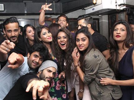 When Arjun Bijlani, Surbhi Jyoti & Ravi Dubey Partied Together At Nia Sharma's B'day Bash... [PICS]