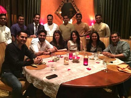 New Picture: Abhishek & Aishwarya Rai Bachchan Catch Up With Their Friends Over A Dinner In Dubai!