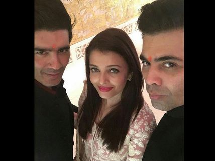 Must See! Aishwarya Rai Bachchan, Karisma Kapoor & Others Spotted At Manish Malhotra's Ganpati Puja