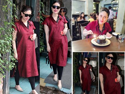 Ooh-la-la! Pregnant Kareena Kapoor Can Give Any Model A Run For Her Money In Her Red Kurta (Pics)