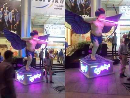 Kids & Adults Fall In Love With 'Remo' Cupid Statues Across TN!