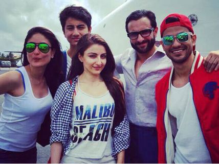 Sister Cool! Pictures Of Soha Ali Khan With Kareena Kapoor & Saif Ali Khan