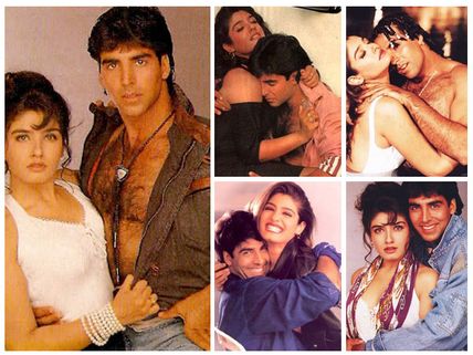 Once Engaged Now Strangers! Akshay Kumar & Raveena Tandon's Romantic Pictures That You Can't Miss!