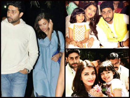 Post Dinner Date, Aishwarya Rai, Aaradhya & Abhishek Bachchan Attend Durga Puja In Mumbai [NEW PICS]