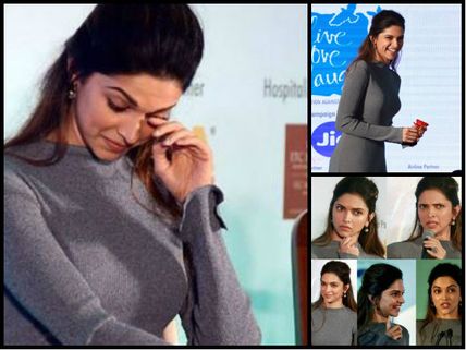 Exclusive Pics! Deepika Padukone Gets TEARY-EYED At An Event; But Her Cute Expressions Made Our Day!