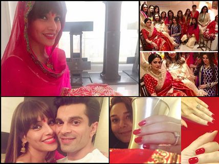 Absolutely Gorgeous! Bipasha Basu Celebrates Her FIRST Karva Chauth, Also See Other Actesses' Pics