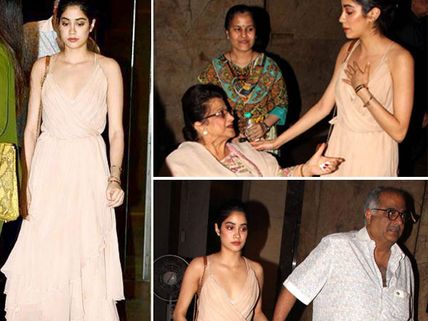 She Looks So Attractive! Sridevi's Daughter Jhanvi Kapoor Stole The Limelight At Mirzya's Screening!