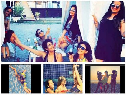 PICS: Kishwer Merchant & The Girl Gang Sizzle In Bikini At Her Bachelorette Party