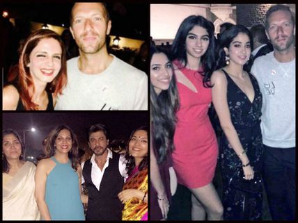 Pictures: Coldplay Frontman Chris Martin Parties With Shahrukh Khan, Jhanvi Kapoor & Other Celebs!