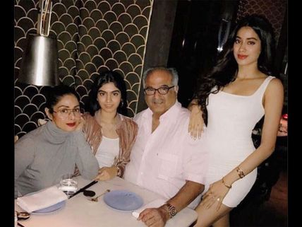We Can't Take Our Eyes Off Jhanvi Kapoor In This Picture; She Looks So Hot At Daddy's B'day Dinner