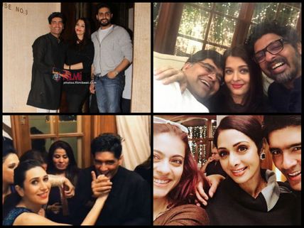 Pictures! Aishwarya Rai, Karisma, Kajol & Others Spotted At Manish Malhotra's Midnight B'day Party!