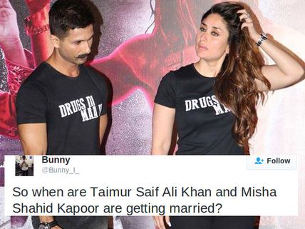 CRAZY PEEPS! Love Story Of Kareena's Son Taimur Ali Khan & Shahid's Daughter Misha Trends On Twitter