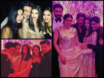 NEW INSIDE PICS: Aishwarya Rai Bachchan Bonds With SRK, Madhuri & Katrina At Manish Malhotra's Bash!