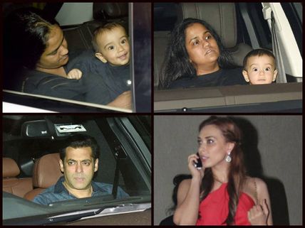 Sweet Pictures: Salman Khan's Little Nephew Ahil Stole The Thunder From Him & Iulia Vantur!