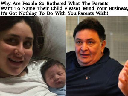 Shut The F*ck Up! Rishi Kapoor Warns The Trollers To Stop Criticizing Baby Taimur Ali Khan's Name!