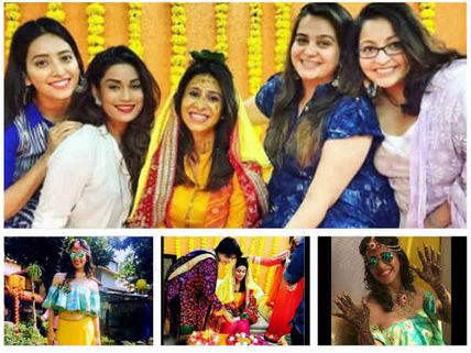 #SuKishKiShaadi: Kishwer Merchant Enjoys Haldi & Mehndi Events With Her Girl Gang! (PICTURES)