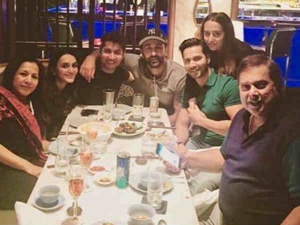 Ranbir Kapoor Joins The Dhawans For A Dinner Bash, Varun Dhawan & Natasha Dalal Go All Smiles!