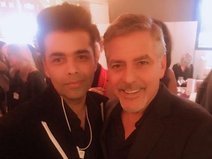 Karan Johar Poses For An Epic Picture With George Clooney!